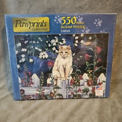 NEW Sarah Cat Puzzle 550 Pc Carol L. Walker Art Great American Jigsaw Pawprints - Image 1 of 3