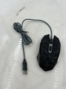 GameStart Gaming Mouse Wired USB Optical LED Adjustable DPI Ergonomic Black PC - Picture 1 of 7