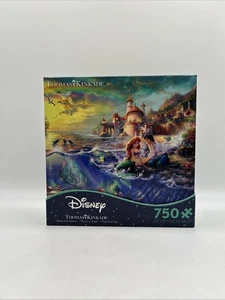 Rompecabezas Thomas Kinkade Disney Sirenita 750 piezas nuevo 24”x 18” sin usar - Imagen 1 de 17