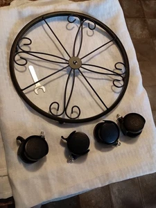 Rollende Pflanzenständer mit Rollen Blumentopfhalter Tablett mit Rollen  - Bild 1 von 7