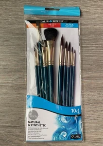 Daler Rowney Simply Natural & Synthetic Set of 10 - Picture 1 of 1
