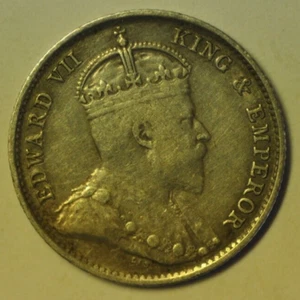 mw22562 Hong Kong; Silver 5 Cents 1904  Edward VII   KM#12 - Picture 1 of 2