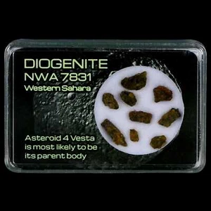 Diogenite Meteorites Asteroid 4 Vesta Specimen NMW 7831 Western Sahara Display - Picture 1 of 4