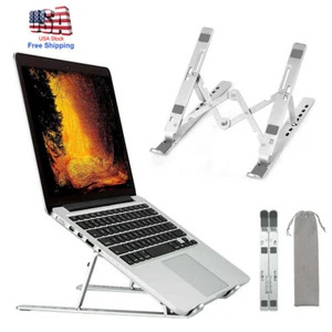 Neu Ergonomischer Laptop Ständer Höhenverstellbar Klappbar Aluminium Halter Rutschfest - Bild 1 von 10