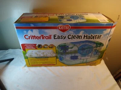 HAMSTERS - RATONES - JERBOS 16" X 10,5" Kaytee Crittertrail Quick Clean Habitat  Foto 1 de 4