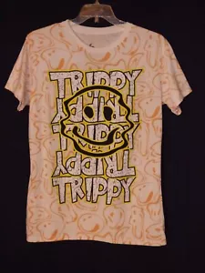 Camiseta para hombre Vibes "TRIPPY" cara sonriente L mezcla de poli algodón - Imagen 1 de 4