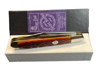 Pocketknife Queen Cutlery 29 1993 Jack Jigged *Amber* Bone 100 Made KP-1368 - Image 1 of 4