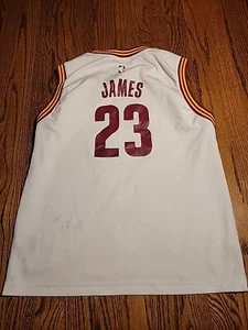 Adidas Lebron James Jersey Cleveland Cavaliers Youth Size Large NBA Basketball - Picture 1 of 11