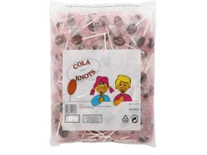Cola Knots Piccolo Cola Flachlutscher 200 Pezzo 1100g 5er Pack - Foto 1 di 1