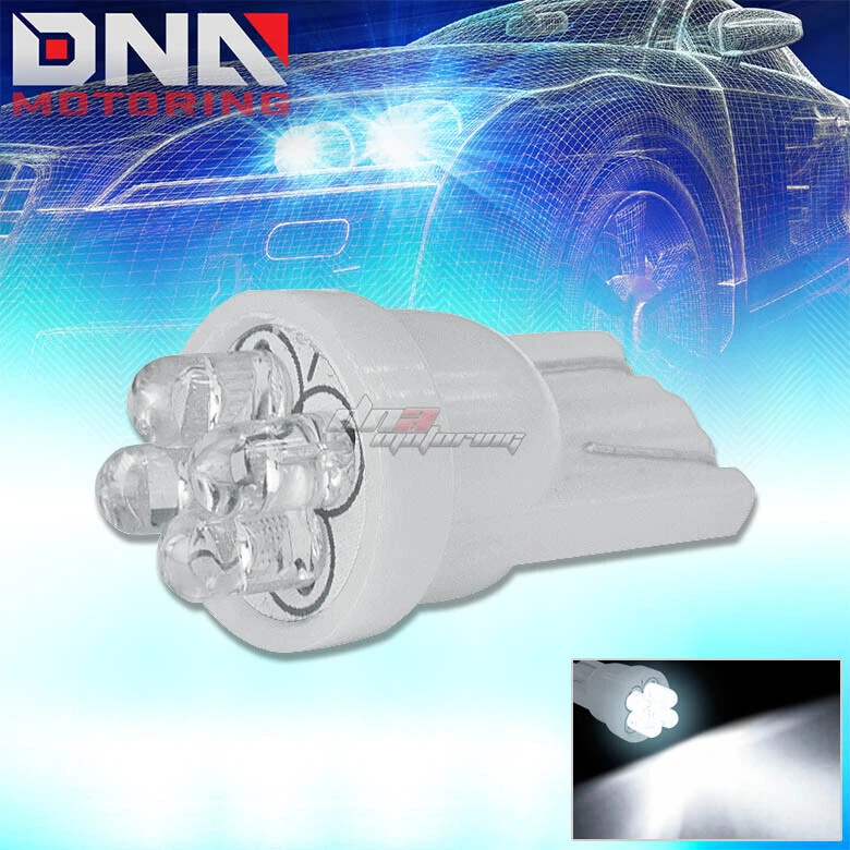 4X 3MM LED T10 194 168 501 W5W BLANCO BRILLANTE INTERIOR CÚPULA CUÑA BOMBILLA/BOMBILLAS Foto 1 de 1