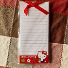 Vintage 2010 Hello Kitty list note pad with magnetic back 
