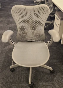 Loaded Herman Miller Mirra® 1 Task Chair Smoke mesh desk chair office Mirra - Picture 1 of 3