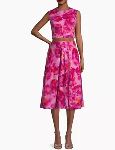 Sachin & Babi - Tanner Cropped Twisted Tank 6 Briton Skirt Pink Floral Two Piece - Picture 1 of 14
