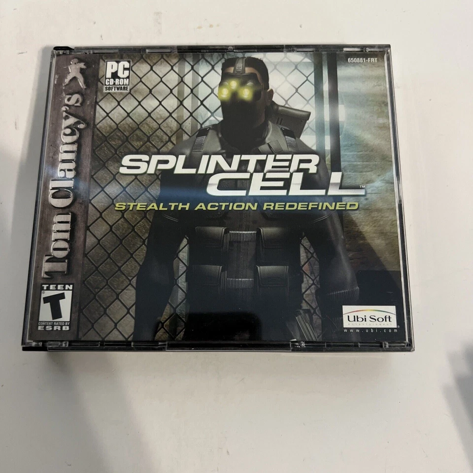 Tom Clancy's Splinter Cell - 2002 PC CD-Rom Ubisoft VG Case Broken - Image 1 of 1