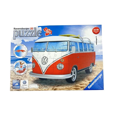 Puzzle Volkswagen VW Bus Rojo Ravensburger 3D T1 Edición Surfer 162 Piezas Foto 1 de 4