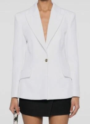 Jaqueta Versace Jeans Couture Feminina Branca de Peito Único Tamanho 36 - Imagem 1 de 4