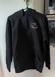Road America Elkhart Lake quarter-zip hoodie (hoody) Black adult Medium - Picture 1 of 7