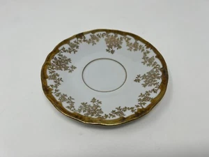Weimar Katharina Saucer White With Gold Plating 14051 - Picture 1 of 2