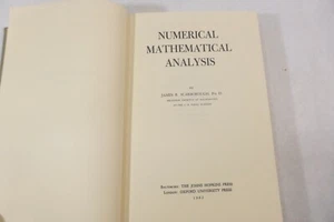 Numerical Mathematical Analysis 5th Edition HC Scarborough  1962 - Picture 1 of 11