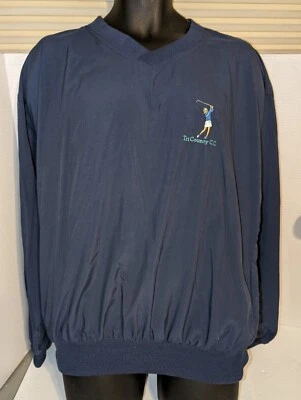 Chaqueta cortavientos azul golf Munsingwear de colección para mujer MM pulóver con bolsillo EE. UU. Foto 1 de 4