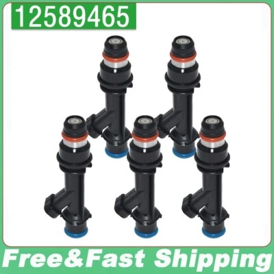Inyectores de combustible 5 piezas 12589465 para GMC Canyon Hummer H3 Isuzu i-370 3,5 L 3,7 L l5 Foto 1 de 4