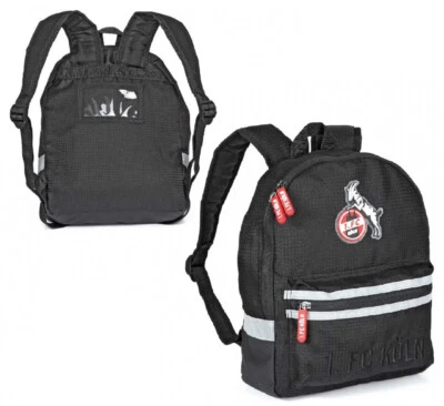 1. FC Köln Kinderrucksack - All Black - Rucksack für Kinder schwarz - Bild 1 von 4