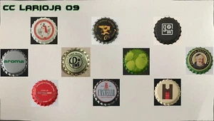 CHAPAS TAPÓN CORONA DISTINTAS MARCAS ABIERTAS 10 UNDS. - Imagen 1 de 1