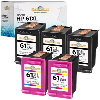 61XL 61 Compatible With HP 61XL Black Color Ink Cartridges HP ENVY 4500 Combo - Image 1 of 2