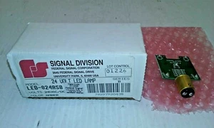 FEDERAL SIGNAL LED-024ASB AMBER LED LAMP/INDICATOR 24VAC/DC SERIES B NIB - Picture 1 of 6