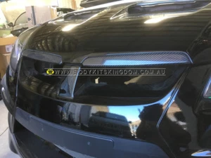 HSV GTS E2 E3 r8 g8 maloo Pontiac VE carbon fiber bonnet garnish hood trim chrom - Picture 1 of 12