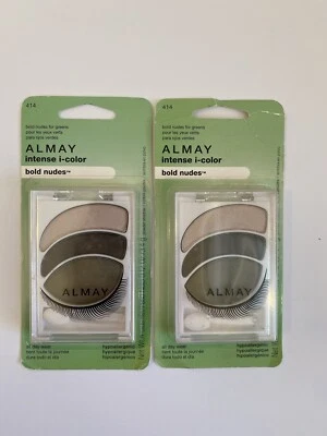 Lot Of 2 Almay Intense I Color Bold Nudes For GREEN EYES 414 Eyeshadow Trio NEW - Image 1 of 2