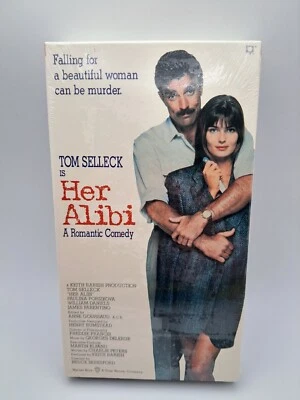 Her Alibi VHS 1989 Tom Selleck Paulina Porizkova William Daniels SEALED Foto 1 de 4