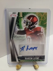 2022 Sage Hit Draft Raheem Layne Auto Indiana State #ARL - Picture 1 of 2