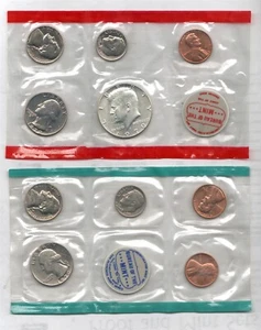 1970 US PHILADELPHIA, DENVER, SAN FRISCO MINT SET UNCIRCULATED COINS SILVER HALF - Picture 1 of 2