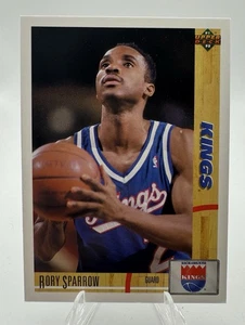 1991 Upper Deck #395 Rory Sparrow Sacramento Kings - Imagen 1 de 2