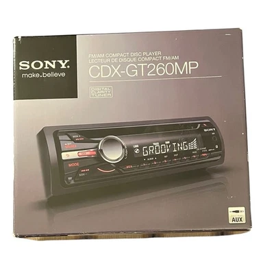 Sony CDX-GT260MP FM/AM Compact Disc Player CD MP3 In Dash Receiver Used Works - Image 1 of 3