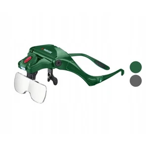 Visiera Occhiali con lenti d'ingrandimento da lavoro led Parkside verdi - Foto 1 di 7