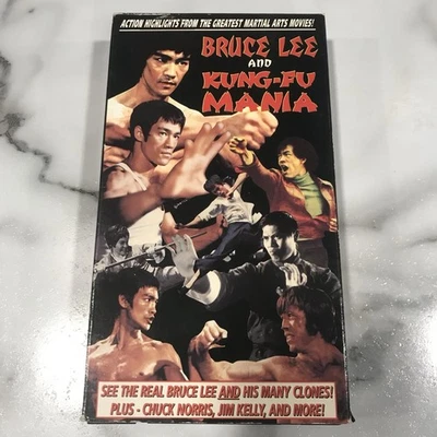 Bruce Lee  Kung Fu Mania (VHS, 1993) Plus Chuck Norris Jim Kelly And More - Image 1 of 4