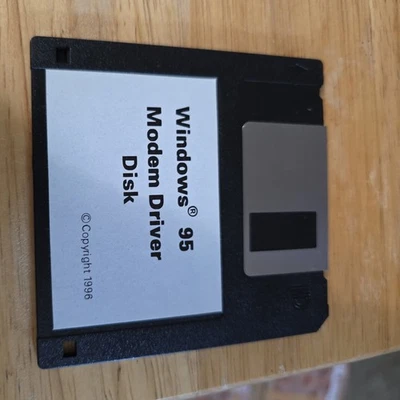 Microsoft Windows 95 modem driver disk 3.5 Floppy Untested - Image 1 of 2