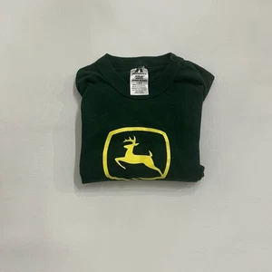 John Deere Shirt Youth Large  Farmer Tractor Dark Green Yellow - Picture 1 of 7