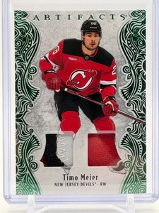 TIMO MEIER Artifacts 2025-26 Emerald Material #87 Numbered  47/65 - Bild 1 von 3