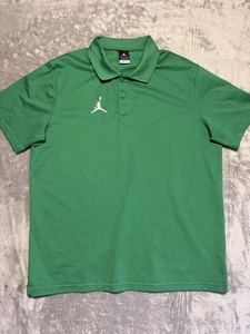 Nike Jordan Men's Coaches Polo Green/White Size XL - Picture 1 of 5