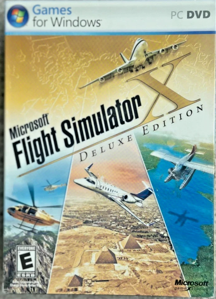 Microsoft Flight Simulator X - PC DVD Windows, Completo con Llave, Manuales, Slipcvr Foto 1 de 1