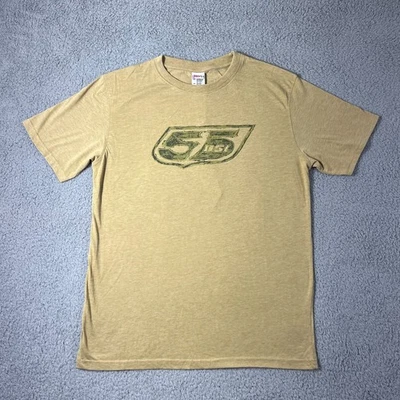 DIESEL 55DSL графический футболка Ochre логотип мужской размер L "Y2K Streetwear" винтажный новый с Ярлыками - Изображение 1 из 4