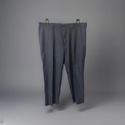 Calça xadrez Jack Nicklaus Chino golfe masculina 40x30 azul cinza xadrez Gingham - Imagem 1 de 4