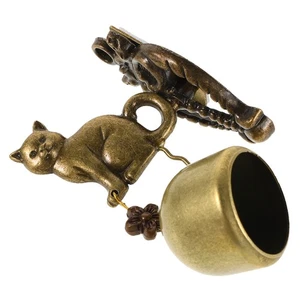 Housewarming Present Indoor Outdoor Cat Doorbell Vintage Wind Chime Bells for - Picture 1 of 20