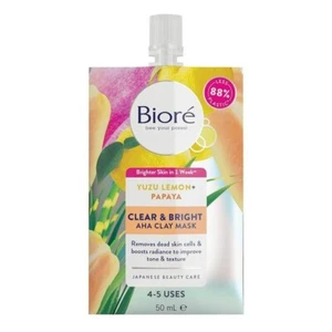 Biore Clear & Bright AHA Brightening Clay Mask - 100ml - Picture 1 of 3
