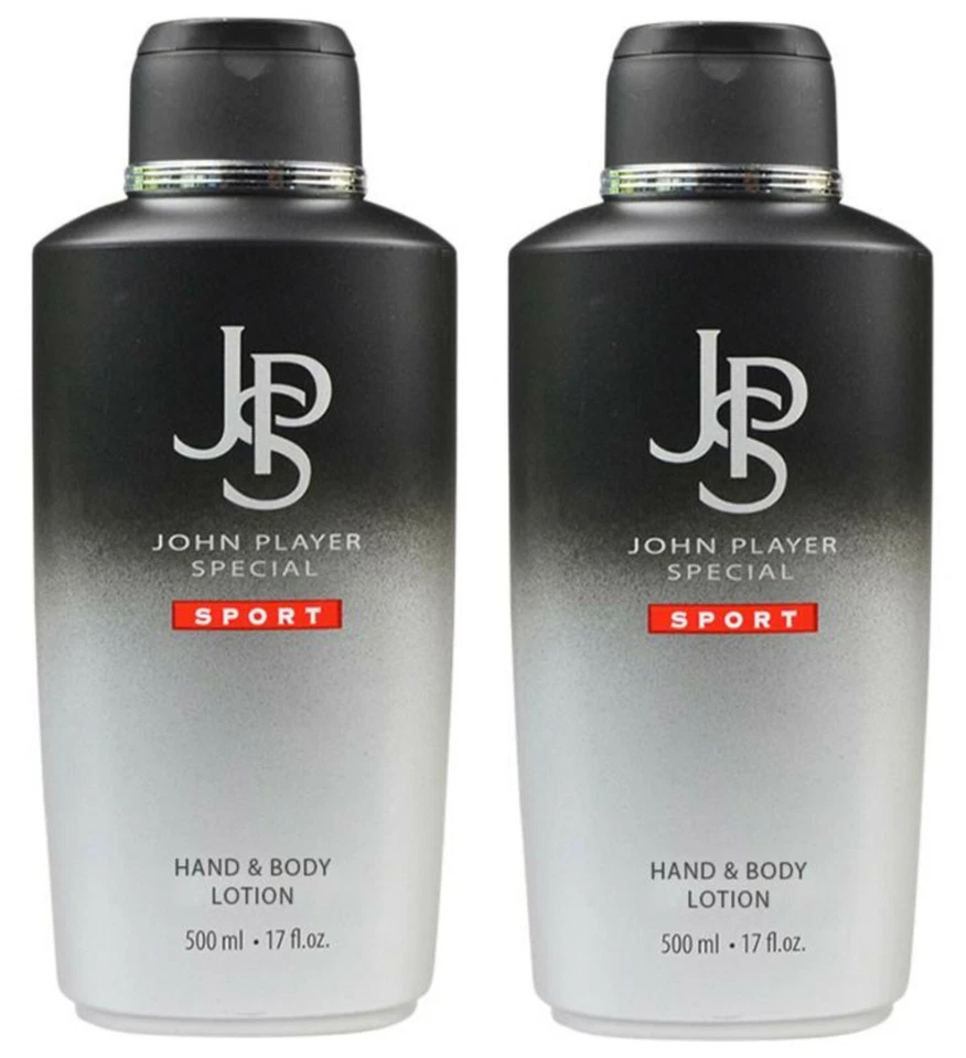 John Player Special SPORT Hand & Body Lotion Bundle - Sparpack 2 x 500 ml OVP