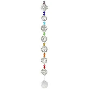 Chakra Charm Hanging Crystal Decoration Ornament 3x50cm - Picture 1 of 1