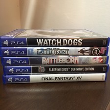 PS4 Game Lot -Final Fantasy XV, Sleeping Dogs, Etc-